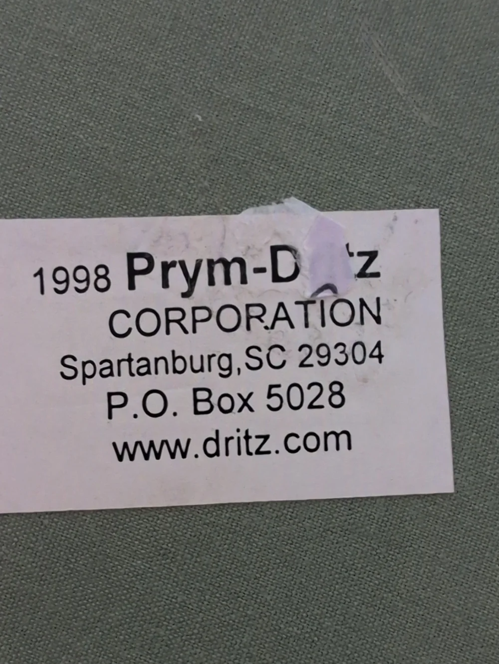 Vintage 1998 Prym-Dritz Floral Sewing Storage Box Round Pincushion Basket
